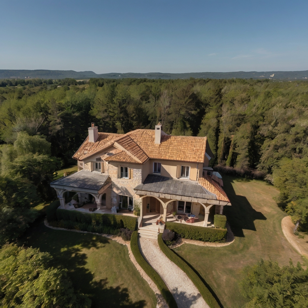 Prise de vue immobilière par drone